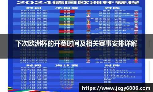下次欧洲杯的开赛时间及相关赛事安排详解